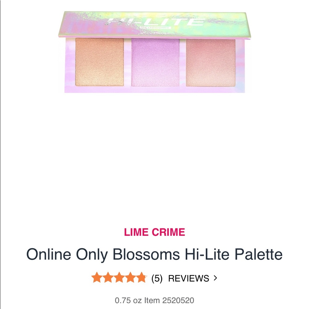 Blossoms HI-LITE palette warm gold lavender sunset